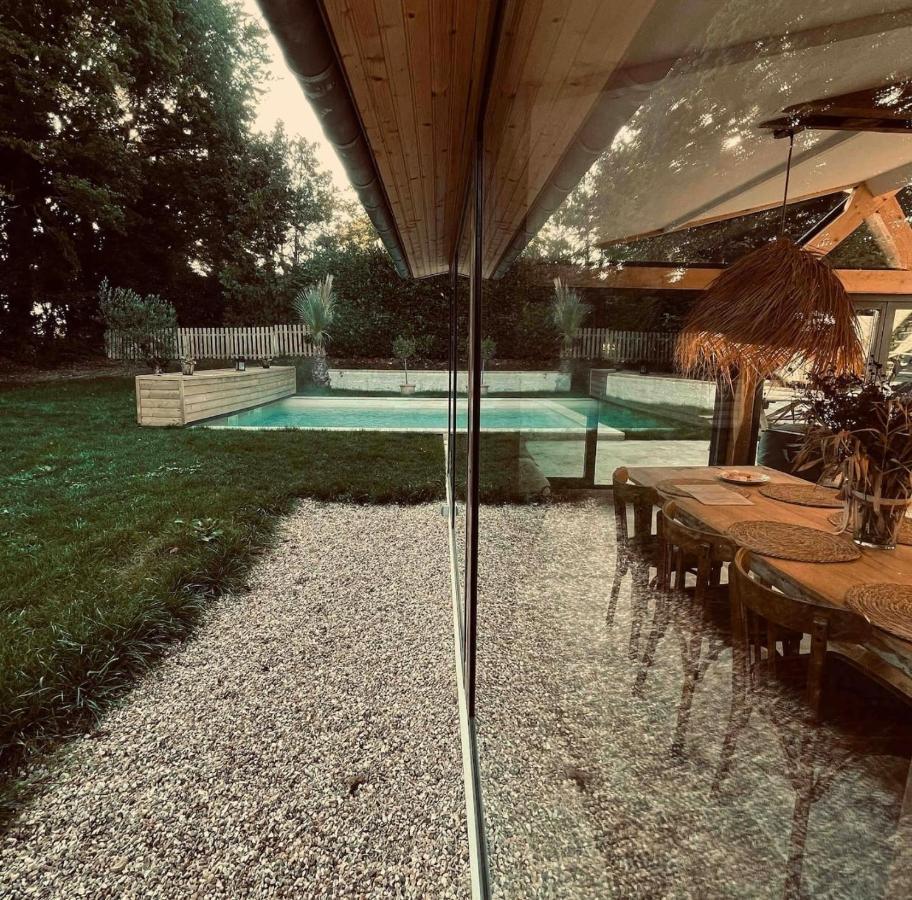 Cottage Normand Avec Sa Grande Piscine Chauffee Toute L Annee Sur Parc Arbore Et Clos En Plein Coeur De La Campagne Adapte Aux Kids Et Dog Friendly Saint-Antonin-de-Sommaire المظهر الخارجي الصورة