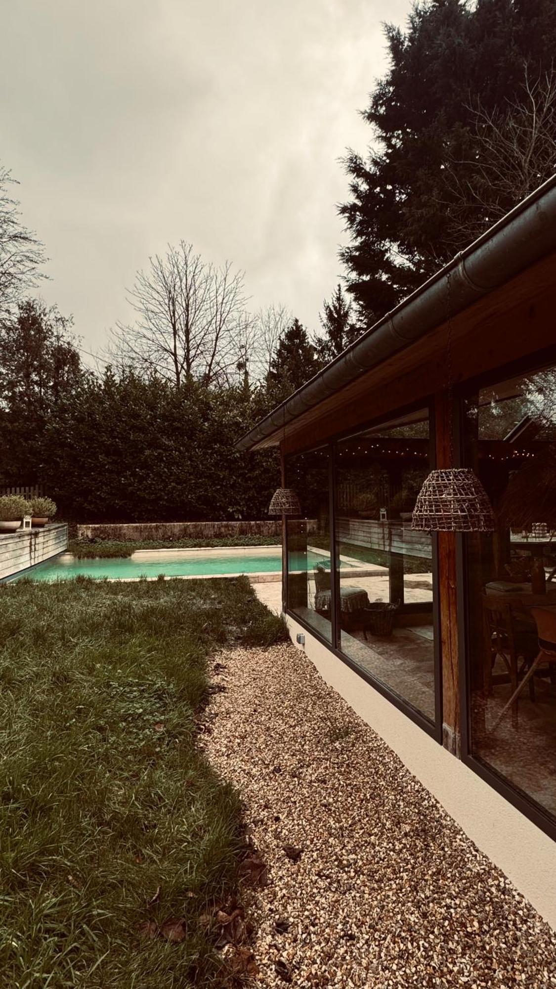 Cottage Normand Avec Sa Grande Piscine Chauffee Toute L Annee Sur Parc Arbore Et Clos En Plein Coeur De La Campagne Adapte Aux Kids Et Dog Friendly Saint-Antonin-de-Sommaire المظهر الخارجي الصورة
